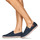 Schuhe Damen Leinen-Pantoletten mit gefloch Casual Attitude ODYS Marineblau
