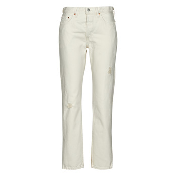 Kleidung Damen Boyfriend Jeans Levi's 501® CROP Weiß