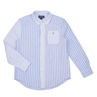 Kleidung Jungen Langärmelige Hemden Polo Ralph Lauren LS3BDPPPKT-SHIRTS-SPORT SHIRT Blau