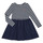 Kleidung Mädchen Kurze Kleider Polo Ralph Lauren LS CN DR-DRESSES-DAY DRESS Marineblau / Weiß