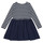 Kleidung Mädchen Kurze Kleider Polo Ralph Lauren LS CN DR-DRESSES-DAY DRESS Marineblau / Weiß