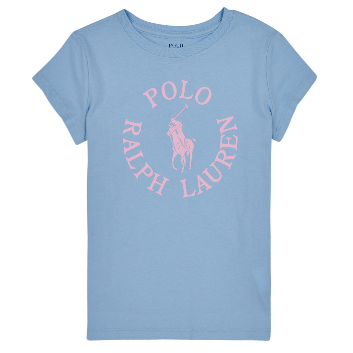 Vêtements Fille T-shirts manches courtes Polo Ralph Lauren SS GRAPHIC T-KNIT SHIRTS-T-SHIRT 