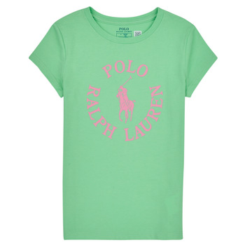 Vêtements Fille T-shirts manches courtes Polo Ralph Lauren SS GRAPHIC T-KNIT SHIRTS-T-SHIRT 