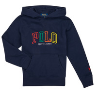 Kleidung Jungen Sweatshirts Polo Ralph Lauren LSPOHOODM1-KNIT SHIRTS-SWEATSHIRT Marineblau