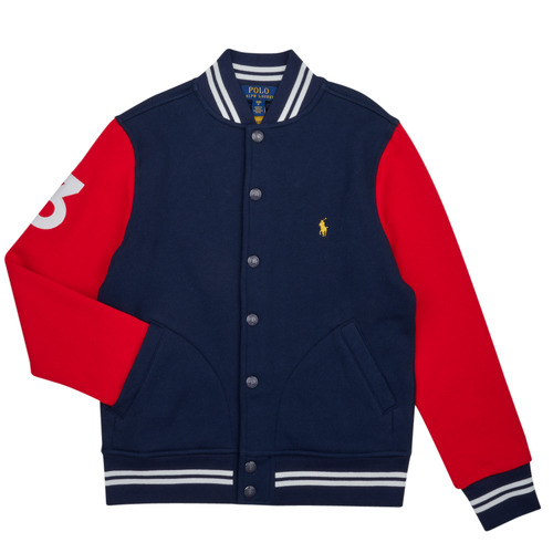 Kleidung Jungen Jacken Polo Ralph Lauren BBALLJKT-OUTERWEAR-BOMBER Marineblau