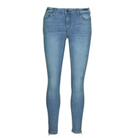 Kleidung Damen Slim Fit Jeans Noisy May NMKIMMY NW ANK DEST JEANS AZ237LB NOOS Blau / Hell