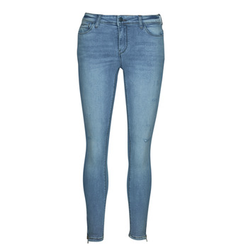 Kleidung Damen Slim Fit Jeans Noisy May NMKIMMY NW ANK DEST JEANS AZ237LB NOOS Blau / Hell