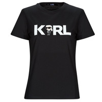 Kleidung Damen T-Shirts Karl Lagerfeld IKONIK 2.0 KARL LOGO T-SHIRT    