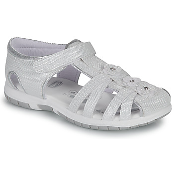 Schuhe Mädchen Sandalen / Sandaletten Chicco FLAVIA Weiß / Silbrig