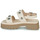 Schuhe Damen Sandalen / Sandaletten Fru.it 7935-087-GOMMA-TEXARO-YARROW Beige / Silber