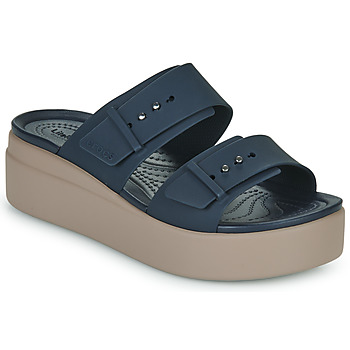 Schuhe Damen Sandalen / Sandaletten Crocs Brooklyn Buckle LowWdg Marineblau