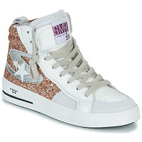 Schuhe Damen Sneaker High Semerdjian MARAL-9565 Golden / Weiß / Beige