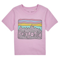Kleidung Kinder T-Shirts Patagonia Baby Regenerative Organic Certified Cotton Fitz Roy Skies T- Flieder