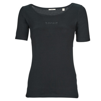 Kleidung Damen T-Shirts Esprit tshirt sl Schwarz