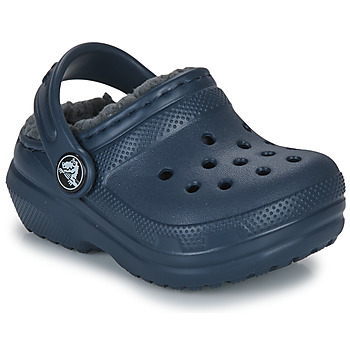 Schuhe Kinder Pantoletten / Clogs Crocs Classic Lined Clog T Marineblau / Grau