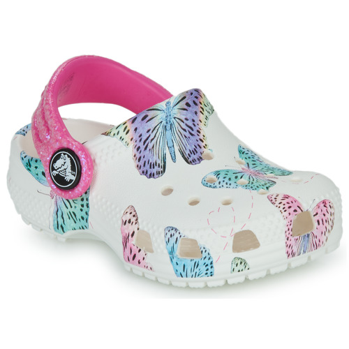 Schuhe Mädchen Pantoletten / Clogs Crocs Classic Butterfly Clog T Weiß