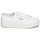 Schuhe Damen Sneaker Low Superga 2740 COTON PLATFORM Weiß