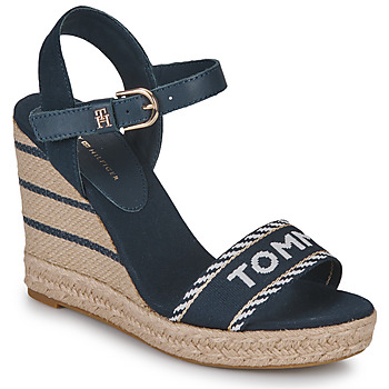 Schuhe Damen Sandalen / Sandaletten Tommy Hilfiger SEASONAL WEBBING WEDGE Marineblau