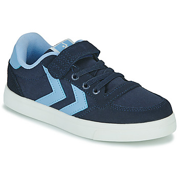Schuhe Kinder Sneaker Low hummel SLIMMER STADIL LOW JR Marineblau / Blau