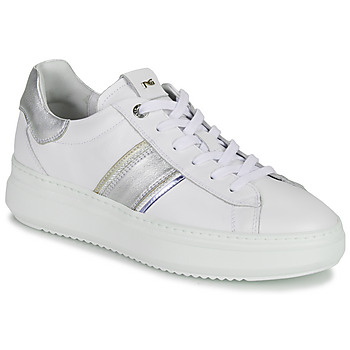 Schuhe Damen Sneaker Low NeroGiardini E306554D-707 Weiß / Silbrig