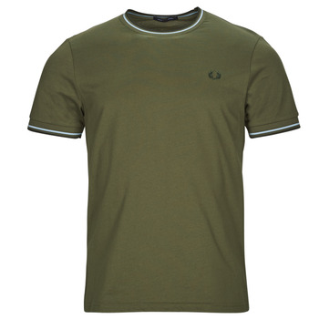 Kleidung Herren T-Shirts Fred Perry TWIN TIPPED T-SHIRT Khaki