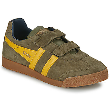 Schuhe Kinder Sneaker Low Gola HARRIER STRAP Khaki / Gelb