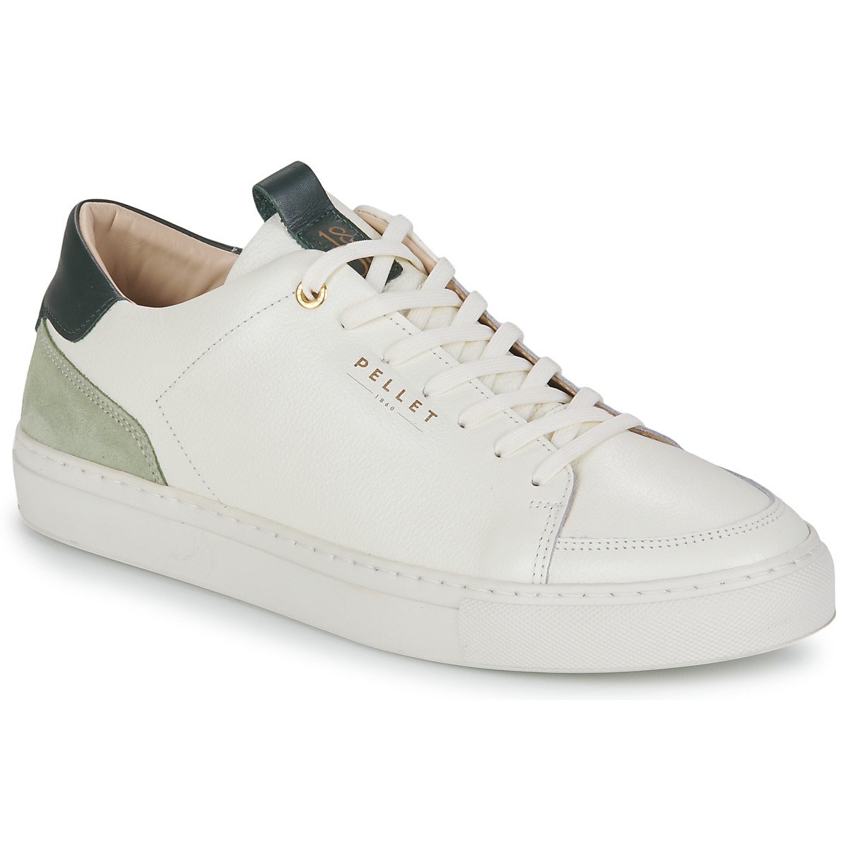Schuhe Herren Sneaker Low Pellet SIMON Graine / Weiß