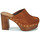 Schuhe Damen Pantoletten / Clogs Fericelli New 4 Kamel