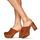 Schuhe Damen Pantoletten / Clogs Fericelli New 4 Kamel