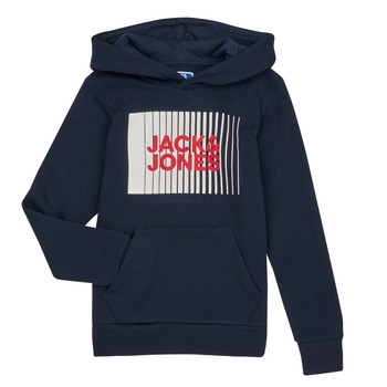 Kleidung Jungen Sweatshirts Jack & Jones JJECORP LOGO SWEAT HOOD Marineblau