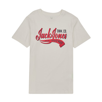 Kleidung Jungen T-Shirts Jack & Jones JJELOGO TEE SS NECK 2 COL JNR Weiß