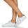 Schuhe Sneaker Low Polo Ralph Lauren LONGWOOD-SNEAKERS-LOW TOP LACE Weiß / Kognac