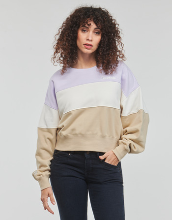 Kleidung Damen Sweatshirts Converse COLOR-BLOCKED CHAIN STITCH Bunt