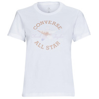 Kleidung Damen T-Shirts Converse FLORAL CHUCK TAYLOR ALL STAR PATCH Weiß