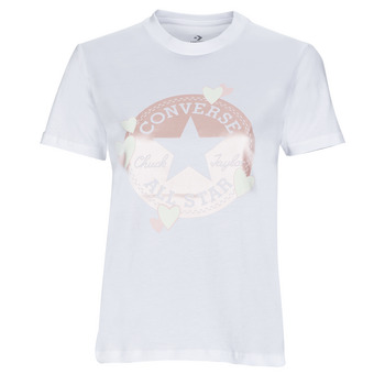 Vêtements Femme T-shirts manches courtes Converse RADIATING LOVE SS SLIM GRAPHIC 