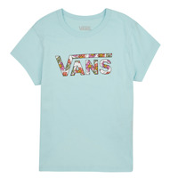 Kleidung Mädchen T-Shirts Vans ELEVATED FLORAL FILL MINI Blau / Hell / Bunt