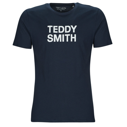 Kleidung Herren T-Shirts Teddy Smith TICLASS BASIC MC Marineblau