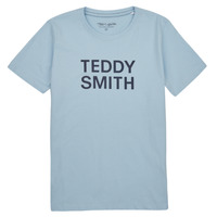 Kleidung Jungen T-Shirts Teddy Smith TICLASS 3 MC JR Blau / Hell