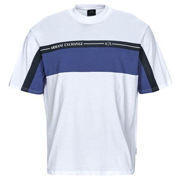 Kleidung Herren T-Shirts Armani Exchange 3RZMFD Weiß / Blau