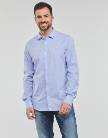 Kleidung Herren Langärmelige Hemden Armani Exchange 3RZC36 Blau