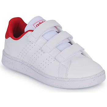 Schuhe Kinder Sneaker Low Adidas Sportswear ADVANTAGE CF C Weiß / Rot