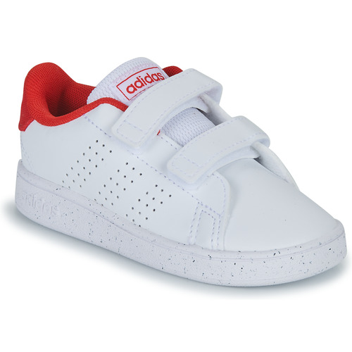 Schuhe Kinder Sneaker Low Adidas Sportswear ADVANTAGE CF I Weiß / Rot