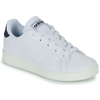 Schuhe Kinder Sneaker Low Adidas Sportswear ADVANTAGE K Weiß / Marineblau