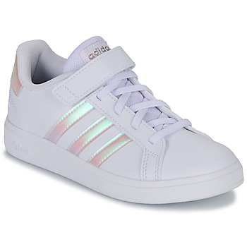 Schuhe Mädchen Sneaker Low Adidas Sportswear GRAND COURT 2.0 EL Weiß / Silber