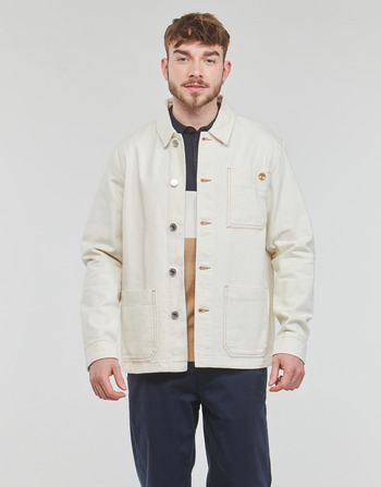 Kleidung Herren Jacken Timberland Work For The Future - Cotton Hemp Denim Chore Jacket Weiß