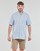 Kleidung Herren Kurzärmelige Hemden Timberland SS Mill River Linen Shirt Slim Blau