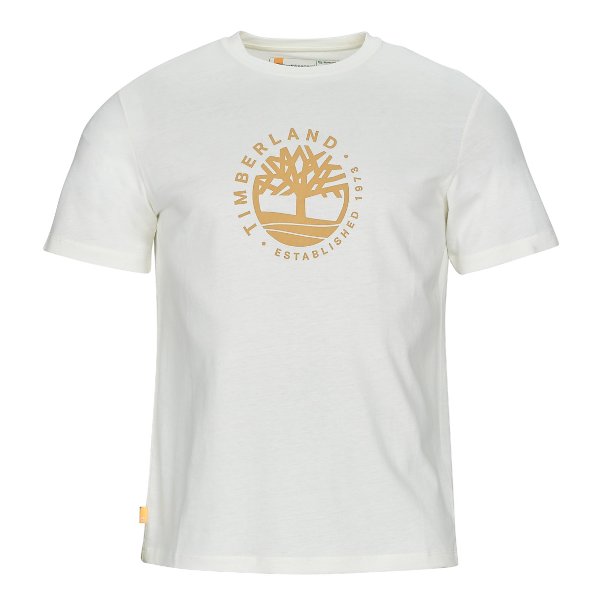Timberland Logo T-Shirts SS Graphic Weiß Refibra Kleidung Herren - Tee Regular CHF