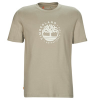 Kleidung Herren T-Shirts Timberland SS Refibra Logo Graphic Tee Regular Grau