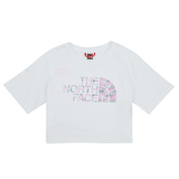Kleidung Mädchen T-Shirts The North Face Girls S/S Crop Easy Tee Weiß