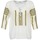 Vêtements Femme Tops / Blouses Stella Forest ATU025 Blanc / Gris / Jaune